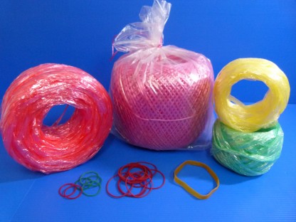Raffia Strings & Rubber Bands