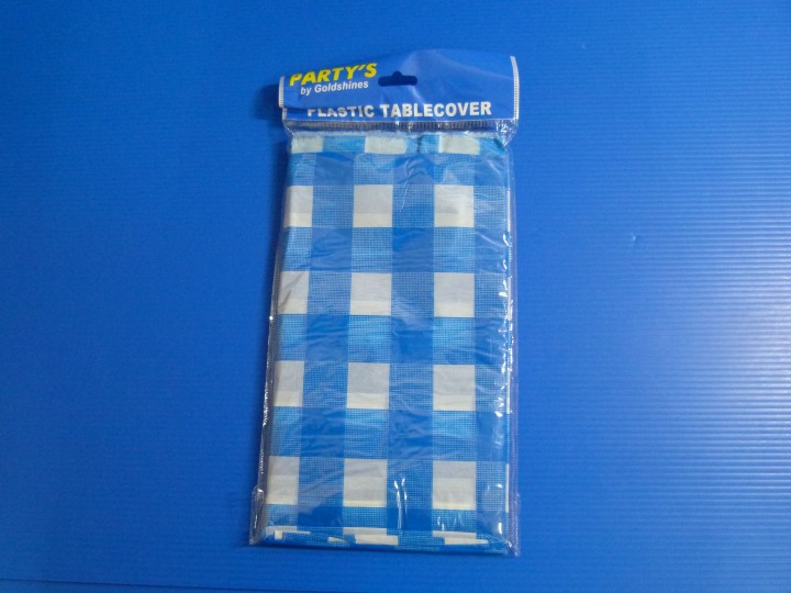 Checked Table Cover - Blue