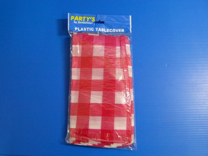 Checked Table Cover - Red